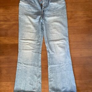 Madewell Flea Market Flair Women's Light Blue Flare Jeans.